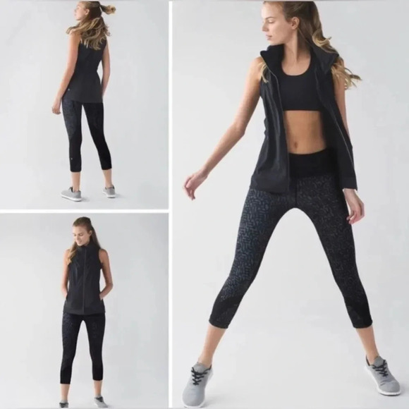 Lululemon Run Inspire Crop Luxtreme BlockIt Pocket Sz 4 - Picture 3 of 16